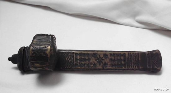 Чернильница Пенал Дивит Каламарь Каламдан Каламадан Османская Империя Бронза 19-й век