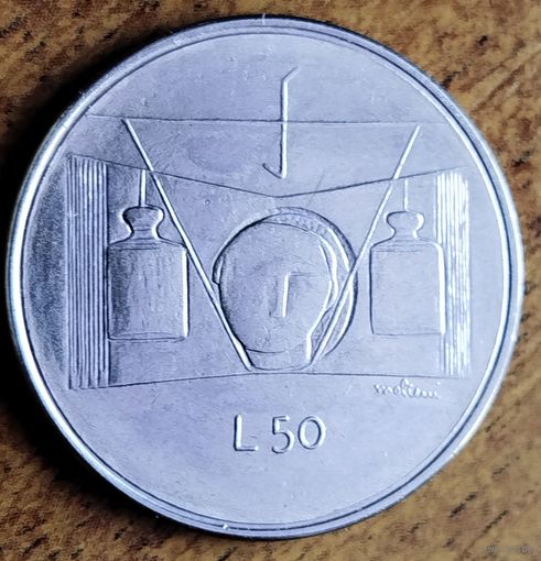 Сан-Марино 50 лир 1976 UNC
