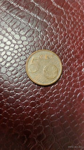 Монета 5 евроцентов 2002 D Германия.