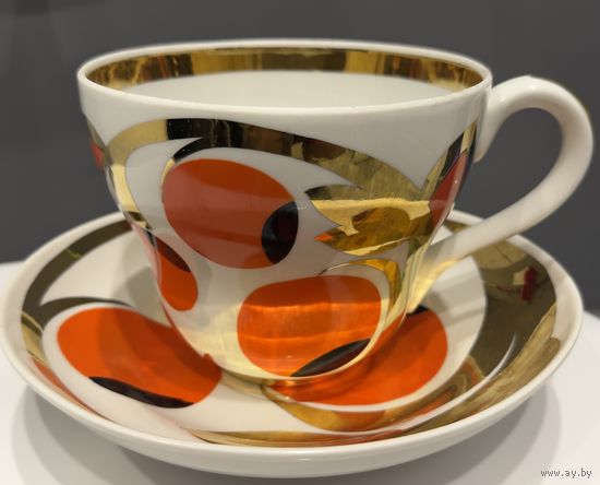 Большая чайная пара Дулево на 1 литр  ( Райские яблоки)