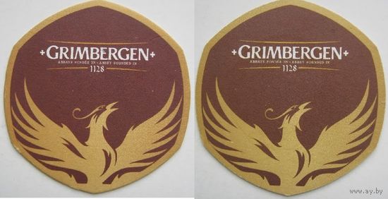 Подставка под пиво GRIMBERGEN / Бельгия/. Вар.3.
