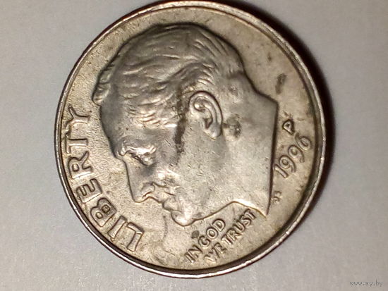 10 центов США 1996 P год