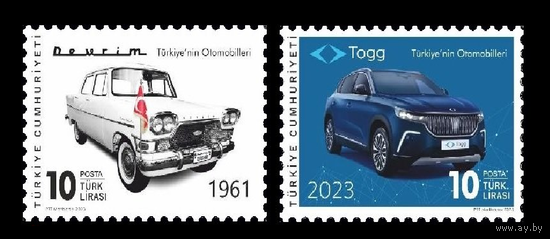 2023 Турция 4735-4736 Турецкие автомобили Devrim и Togg **\\ОБ