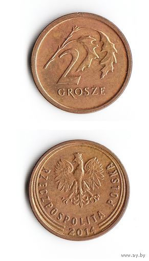 2 гроша Польша 2014 года