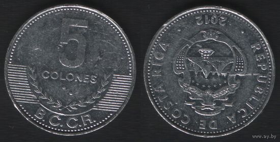 Коста-Рика km227 5 колон 2012 год km227b (_6 ТОРГ