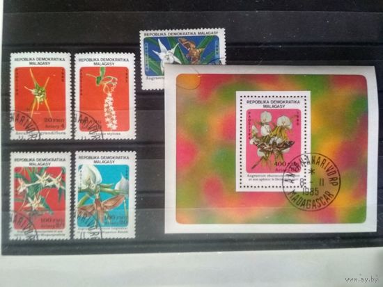 Мадагаскар.1985. Цветы