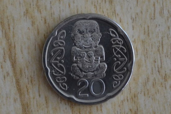 Новая Зеландия 20 центов 2008