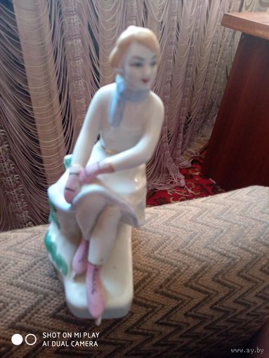 Девушка на коньках / Фигуристка, Украина, ЗХК, 1950-60 гг.