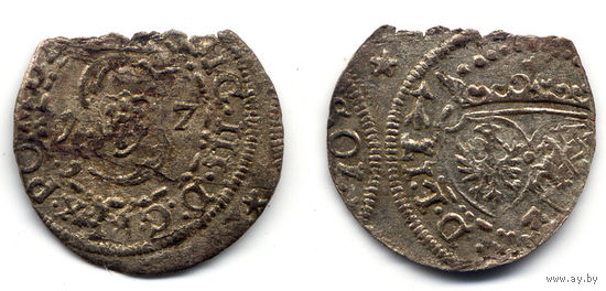 Шеляг 1617, Сигизмунд III Ваза, Вильно. Старт с 1 рубля!