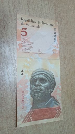 5 боливаров 20,03,2007 года Венесуэлы **48320(Разные даты выпуска)
