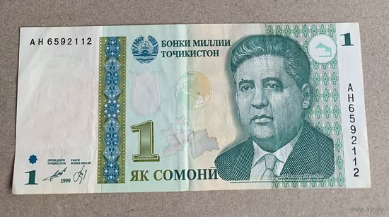 Таджикистан 1 сомони 1999