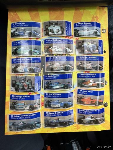 18  наклеек  Formula  Cars