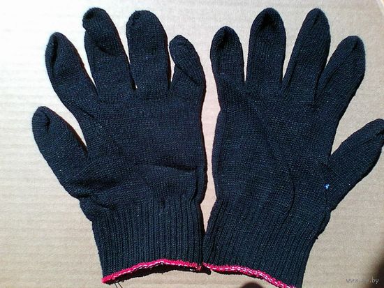 Десять Пар Перчаток Рабочих - Вязаные - Одним Лотом.