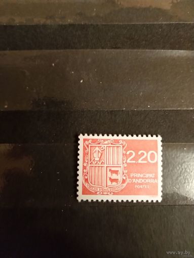 1988 Андорра французская почта герб MNH** выпускалась одиночкой (1-9)