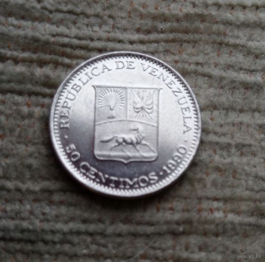 Werty71 Венесуэла 50 сентимо 1990