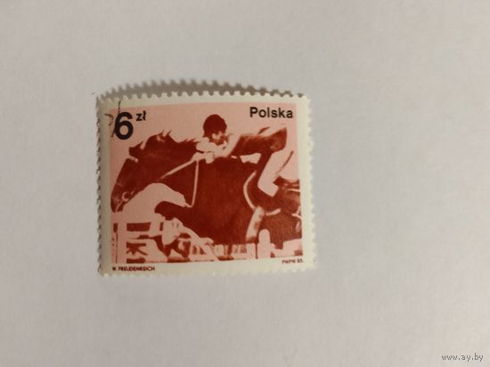 Марки Конный спорт. Польша 1 шт. -  0,50 руб.