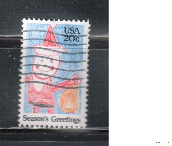 США-1984, (Мих.1717) , гаш. , Рождество, Новый год