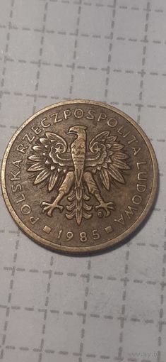 2 злотых Польша 1985 год