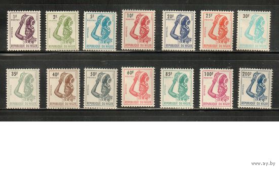 Нигер-1962 (Мих.1-14) ** , Служебные марки (полная серия)