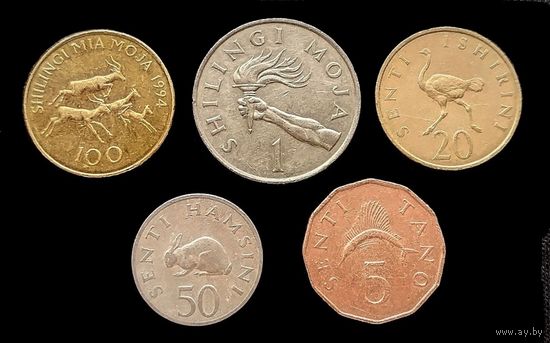 5 МОНЕТ ТАНЗАНИИ