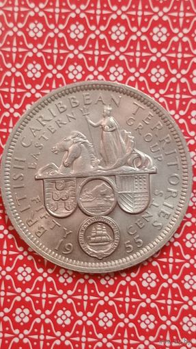 Восточные Карибы 50 центов 1955