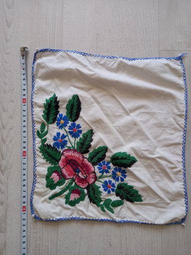 Вышивка салфетка старинная