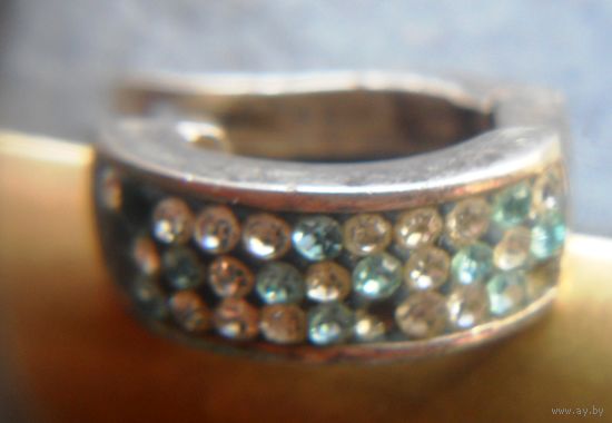 Сережка, серьги одна, серебро