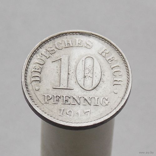 Германия 10 пфеннигов 1917 G Железо
