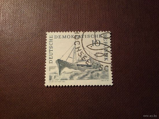 Германия .ГДР 1961 г. Рыболовный траулер.
