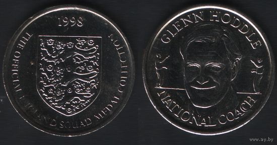 Official England Squad. National Coach. Glenn Hoddle -- 1998 The Official England Squad Medal Collection (f0