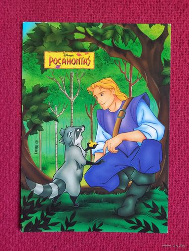 Открытка Pocahontas Disney. Чистая.