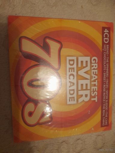 Various artists   " GREATEST EVER  DECADE  70'S""  2017 4CD EU RHINO GTST4CDW16 - SEALED
