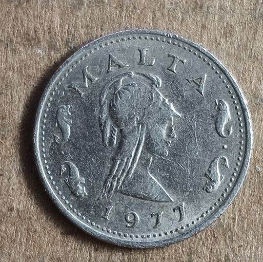 Мальта 2 цента 1977 г.,  KM# 9