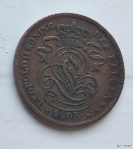 Бельгия 2 сантима, 1905 'DER BELGEN' 1-4-5