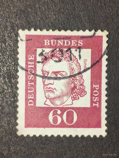 Германия 1961. Известные немцы. Фридрих фон Шиллер (1759-1805), поэт