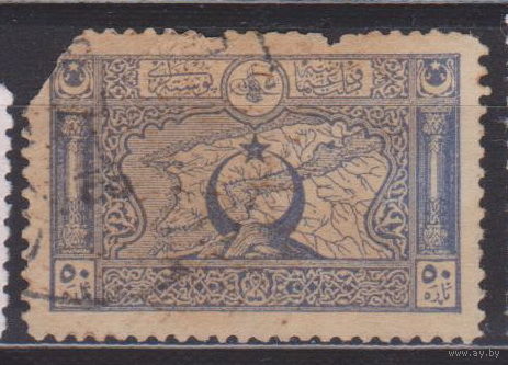 Герб карта Турция 1917 год лот 8