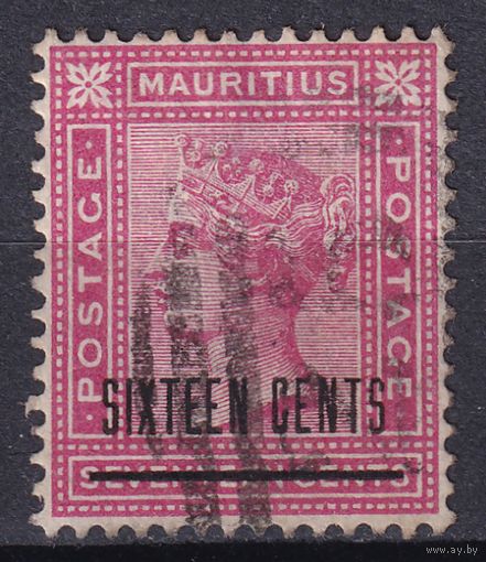 20.BrKM. Великобритания. Колонии. Маврикий. Виктория. Стандарт. 16C. 1883 г. Mi.#65.