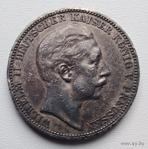 Германская империя 3 марки, 1909 (	Вильгельм II)