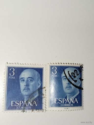 Испания  1955 Франсиско Франко, испанский генерал и диктатор.