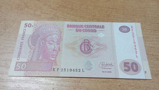 50 франков 2019 года Конго **2519452