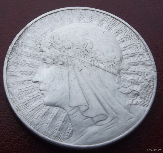 Польша. 10 злотых 1933