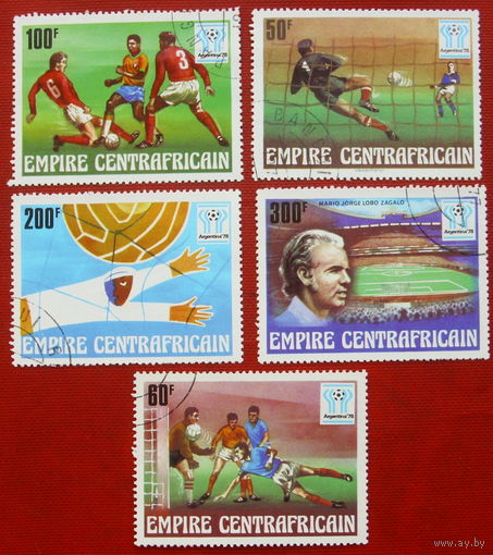 ЦАР. Спорт. Футбол. ( 4 марки ) 1978 года. 2-2.