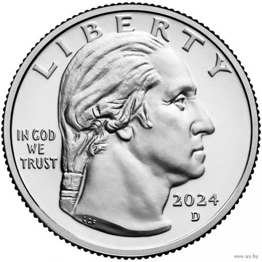США 25 центов, 2024 D Паули Мюррей UNC