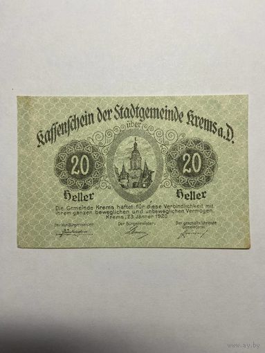 20 геллеров (нотгельды) Австрия.-0912