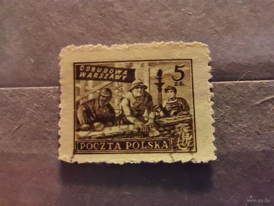 Польша 1950г. Восстановление Варшавы.  марки Польши полная серия