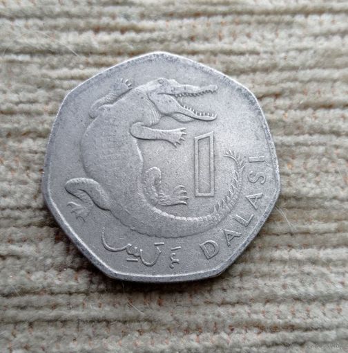 Werty71 Гамбия 1 даласи 1998 Тонкомордый Крокодил 1 2