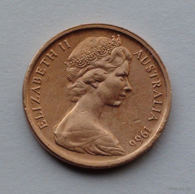 Австралия 1 цент, 1966