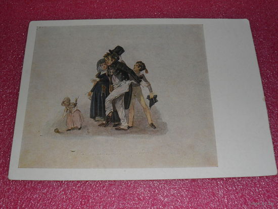 Открытка Федотов П.А. (1815-1852). "Господа!.. Женитесь – пригодится!". Государственная Третьяковская галерея