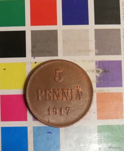Русская финляндия 5 пенни 1917