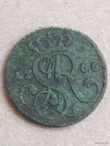 1 грош 1766 (27а9+)